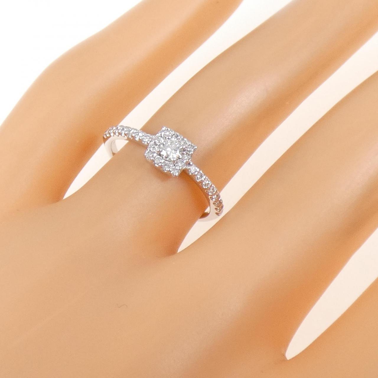 K18WG ダイヤモンド リング 0.33CT