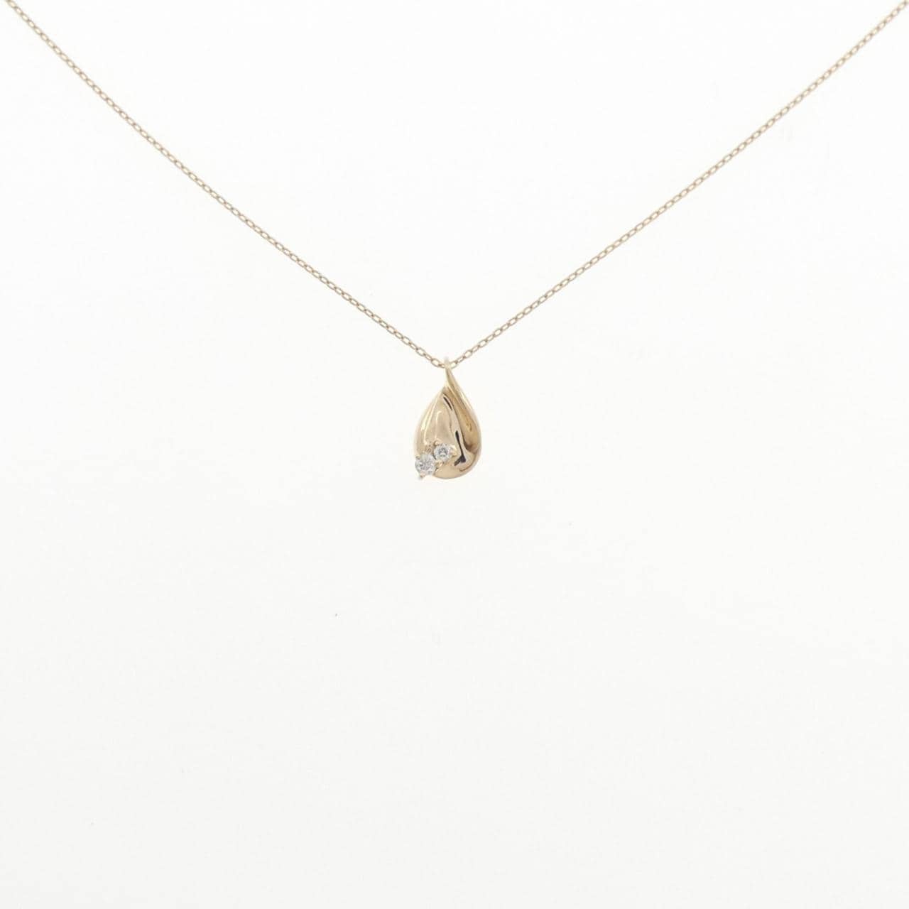 K10YG ダイヤモンド ネックレス 0.03CT