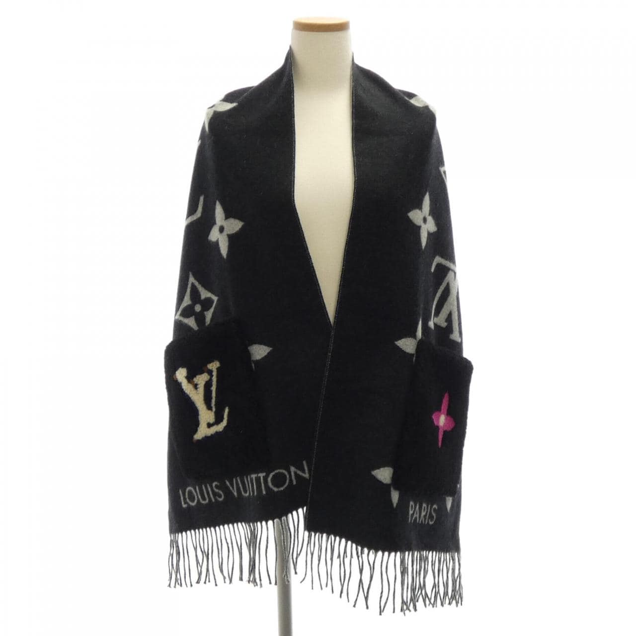 ルイヴィトン LOUIS VUITTON エシャルプ レイキャビック ムートンテディ M76567 MUFFLER