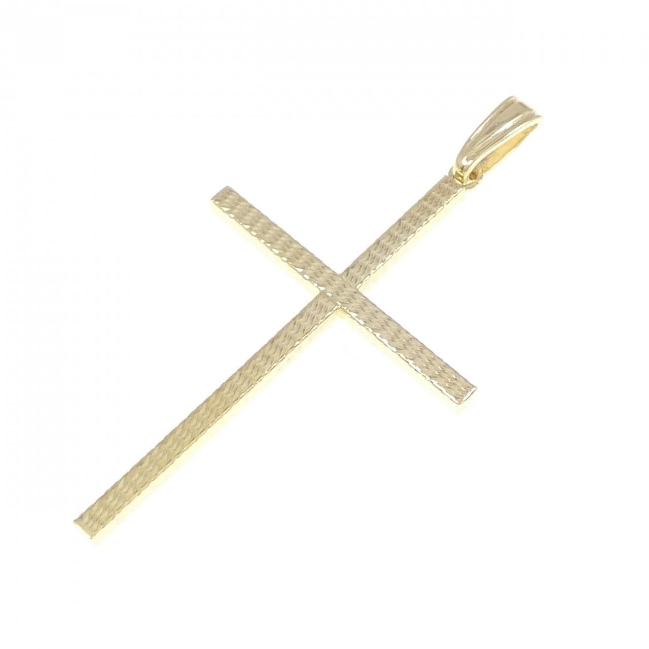 K18YG cross pendant