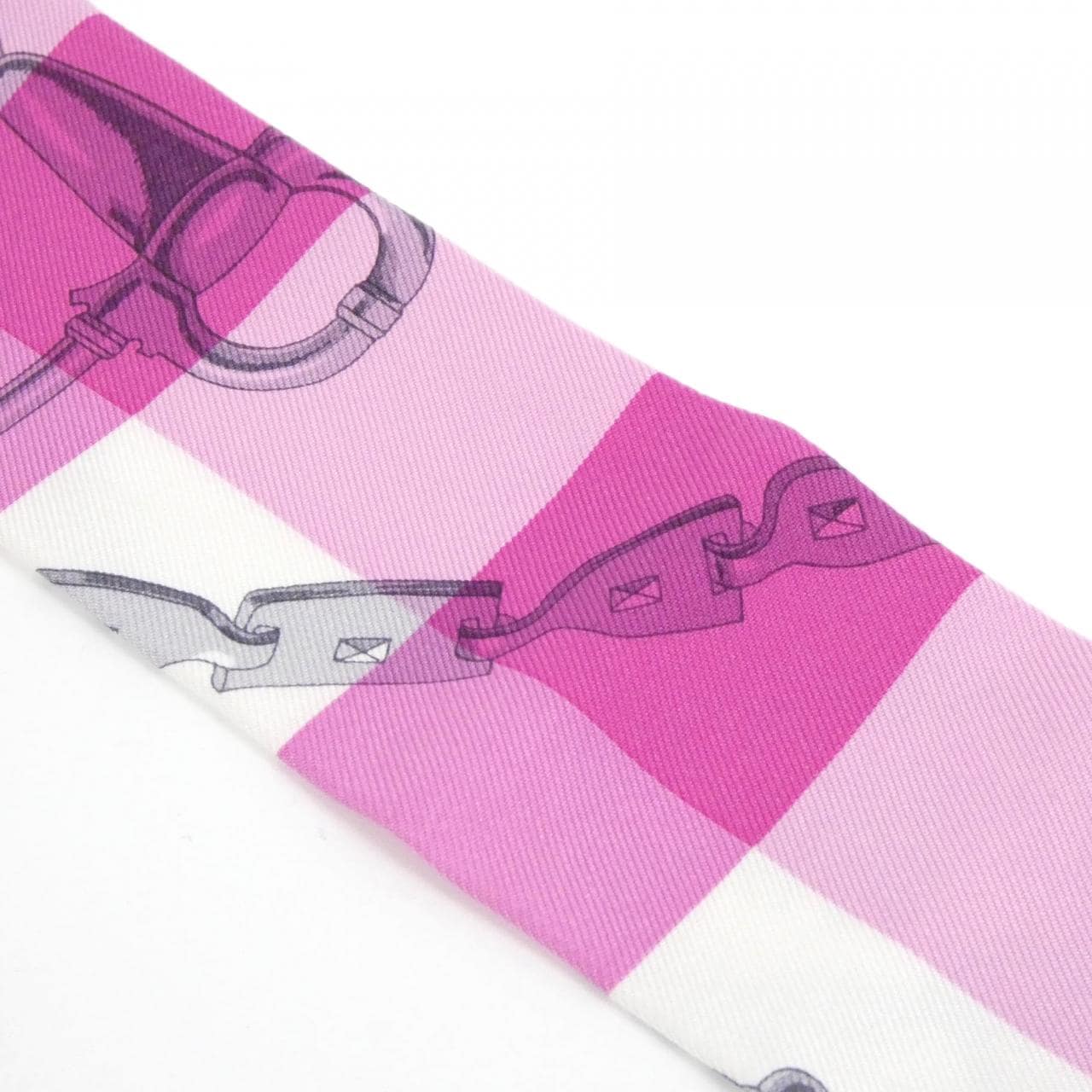 エルメス MORS ET GOURMETTES VICHY ツイリー 063206S スカーフ