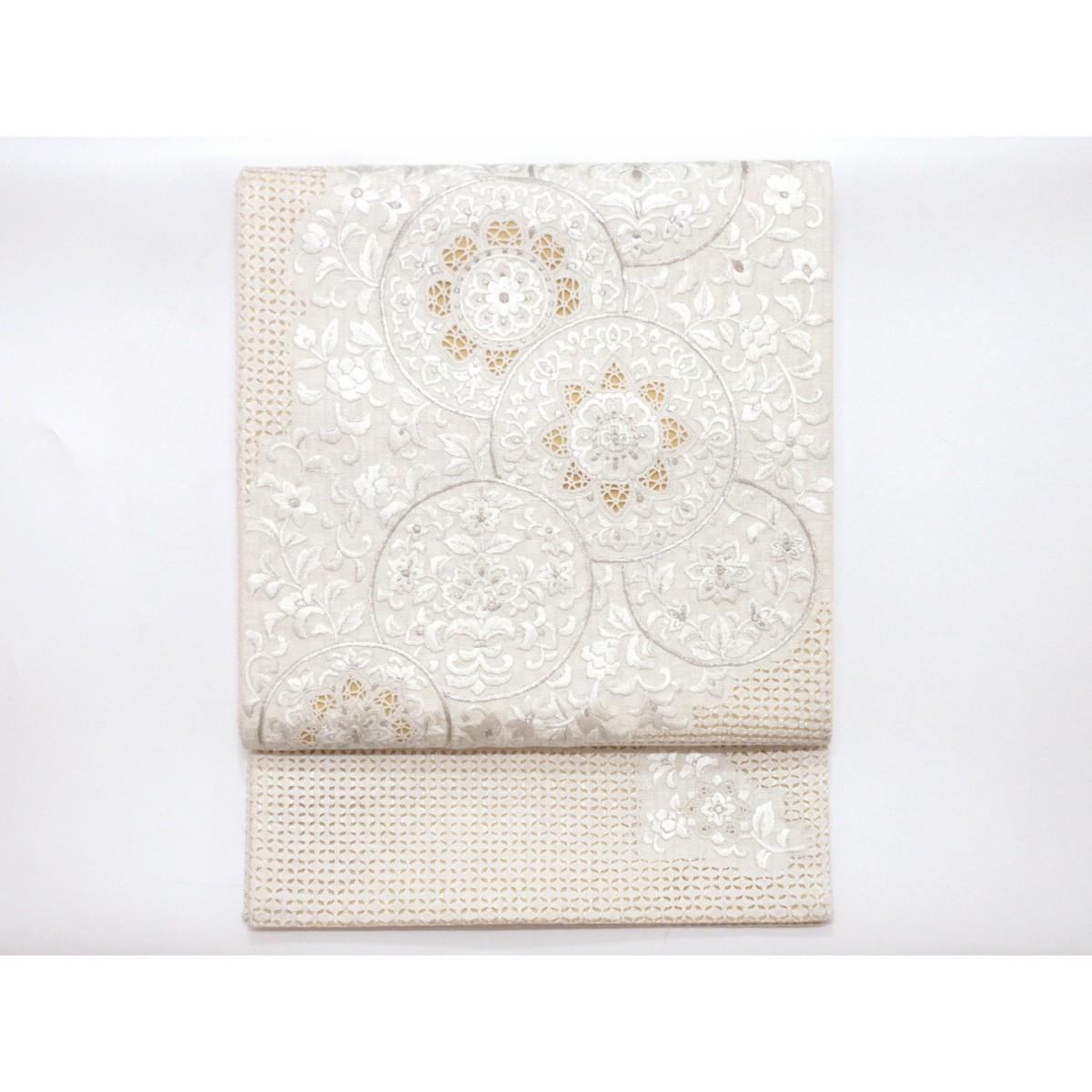 【未使用品】袋帯　刺繍加工