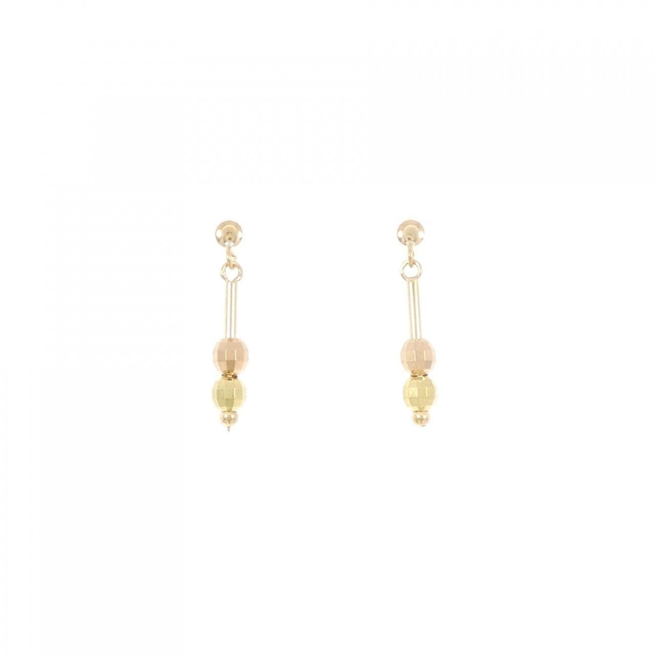 K18YG/K18PG earrings
