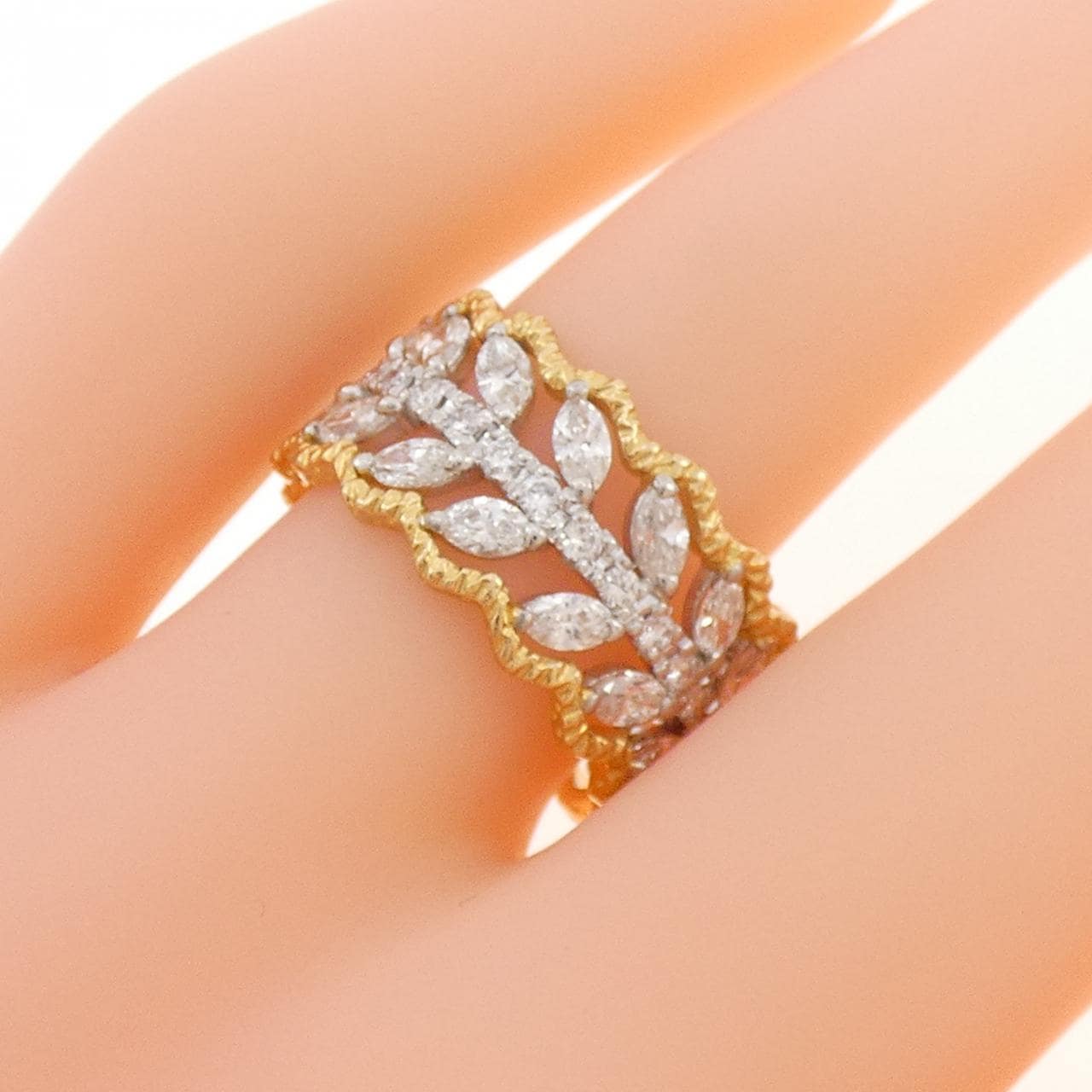 K18YG/PT900 Diamond Ring 2.15CT