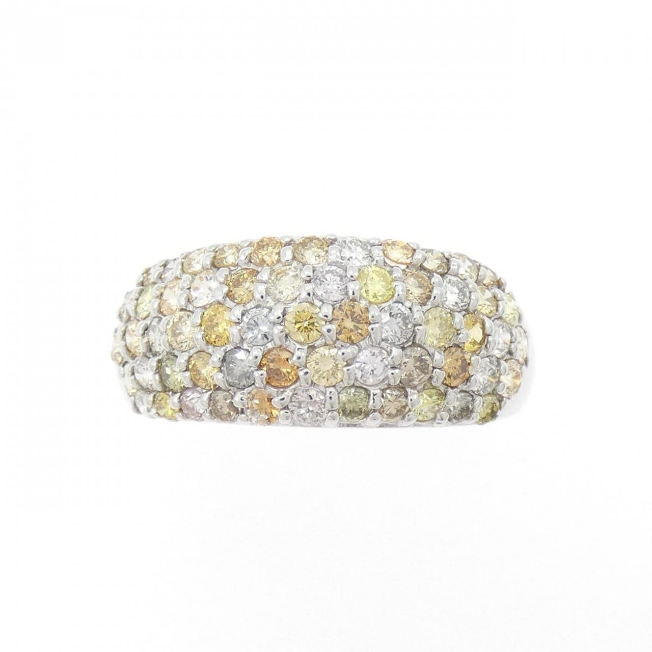 K18WG パヴェ ダイヤモンド リング 1.00CT