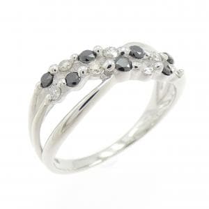 K18WG ダイヤモンド リング 0.35CT