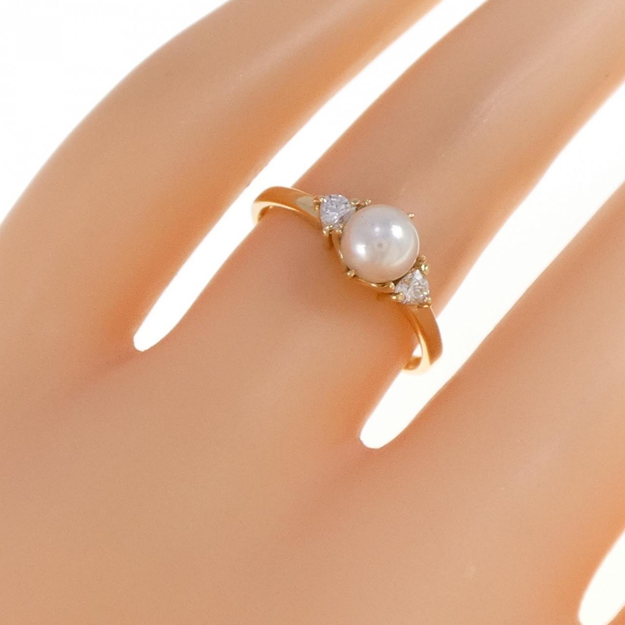 K18YG アコヤパール リング 5.3mm