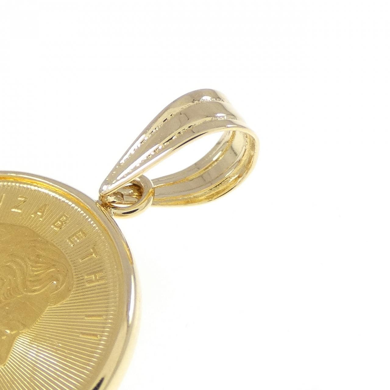 K18YG (框) 硬幣吊墜