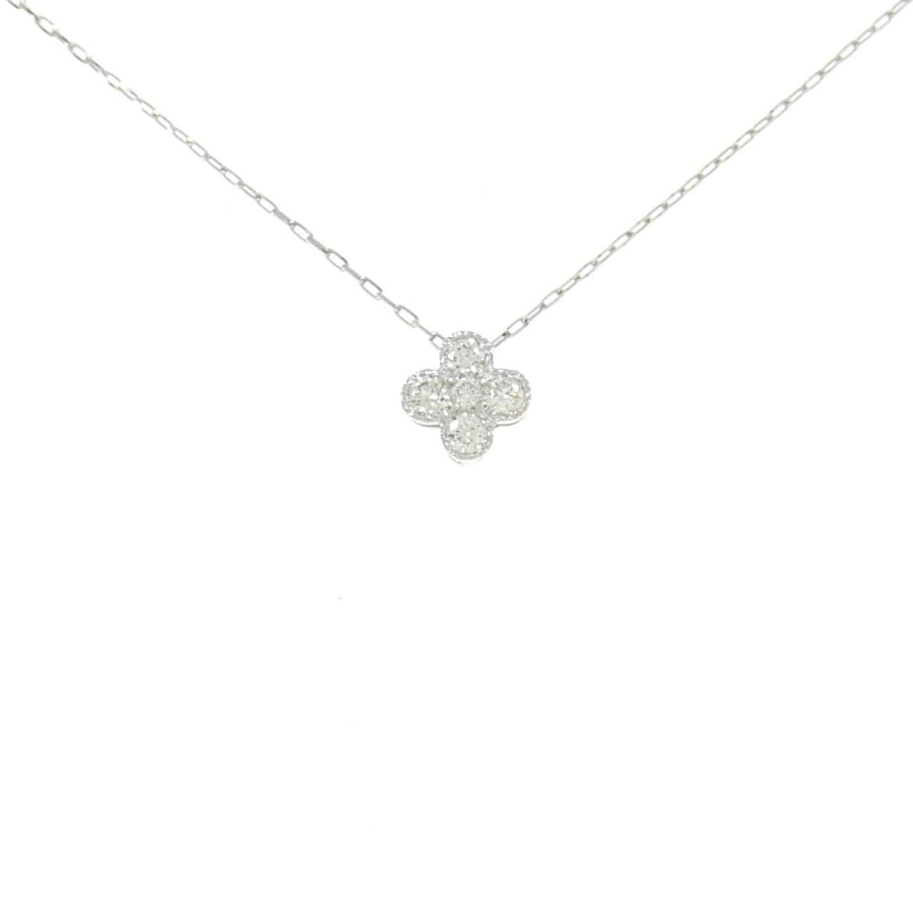 [BRAND NEW] PT Flower Diamond Necklace 0.10CT