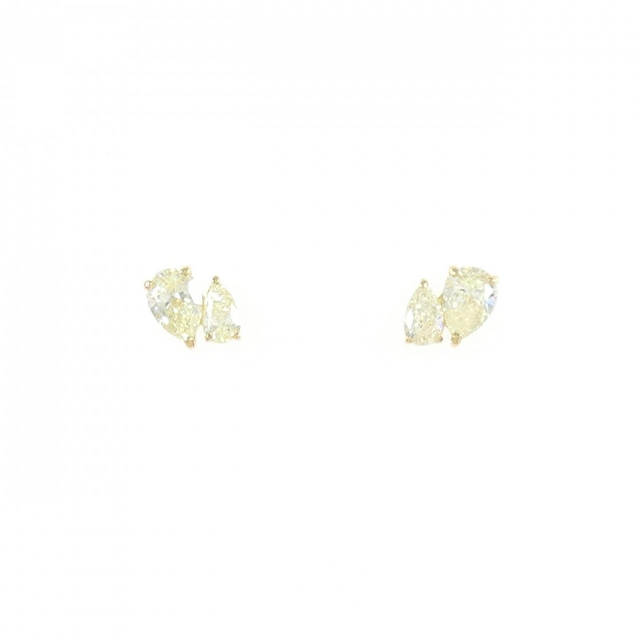 [新品] K18YG钻石耳环 0.54CT