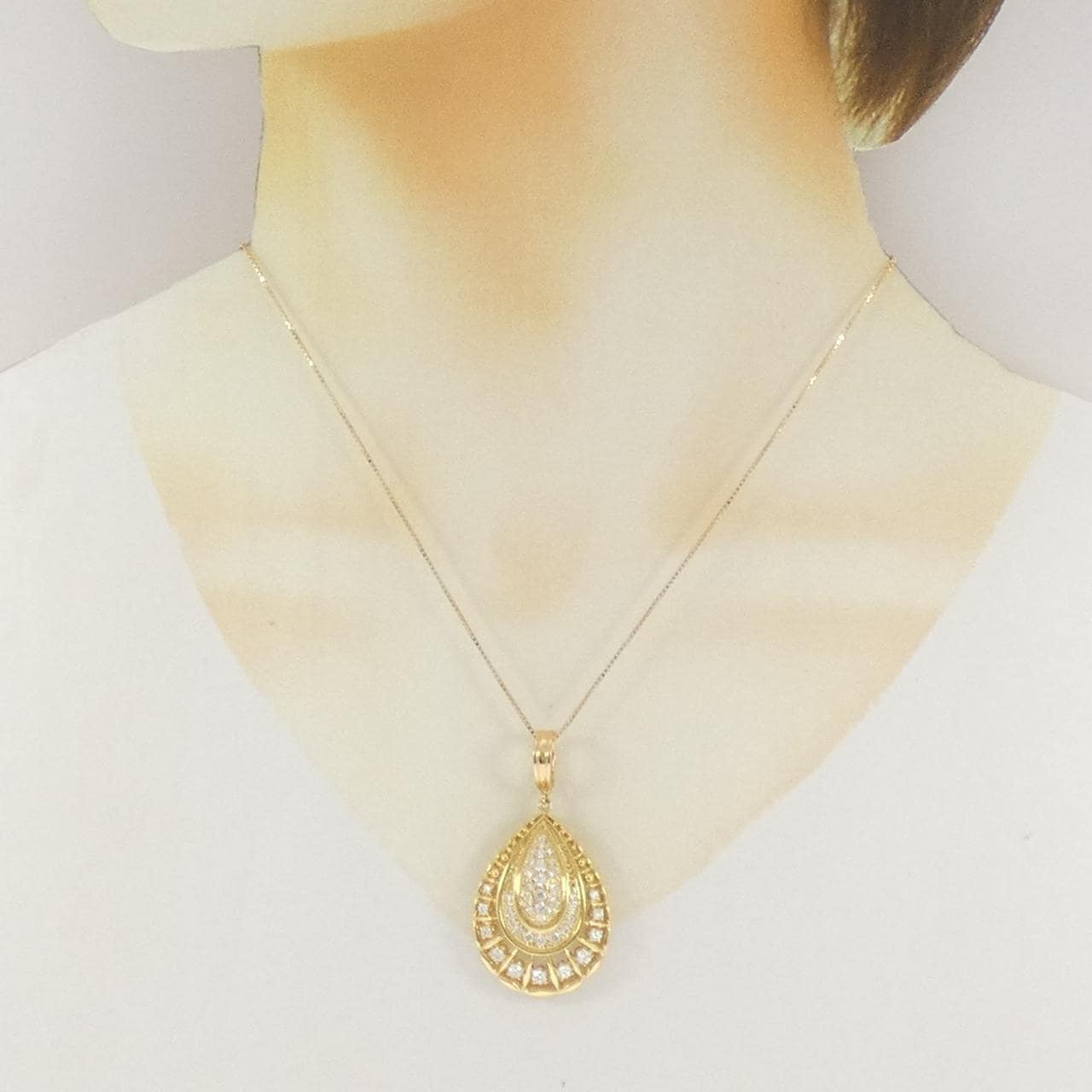 ミキモト ダイヤモンド ネックレス 0.99CT