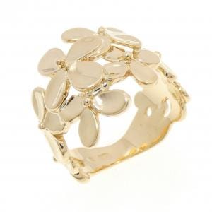 K18YG フラワー リング