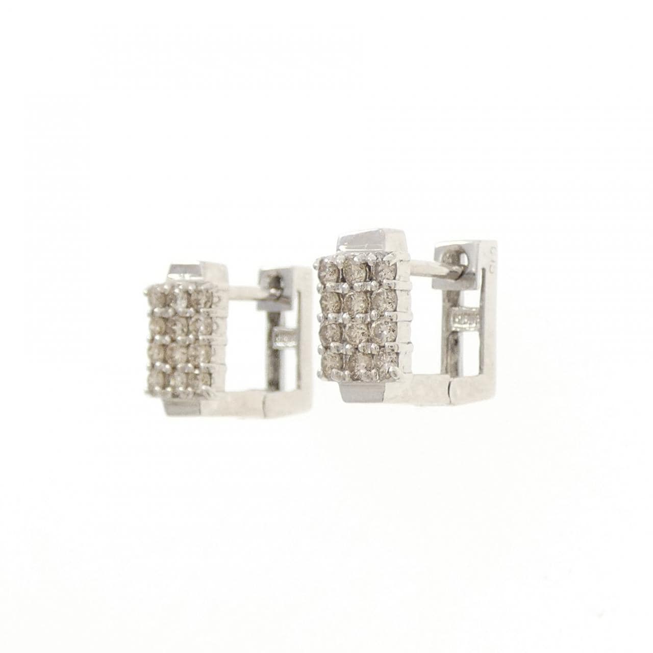 K18WG ダイヤモンド ピアス 0.30CT