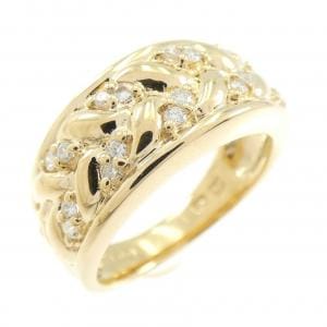 K18YG ダイヤモンド リング 0.19CT