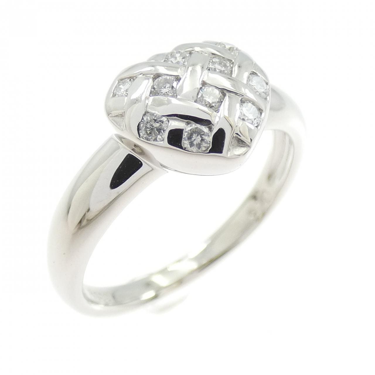 PT900 ハート ダイヤモンド リング 0.15CT