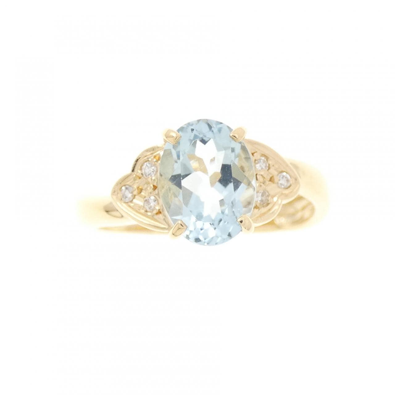 K18YG アクアマリン リング 1.15CT