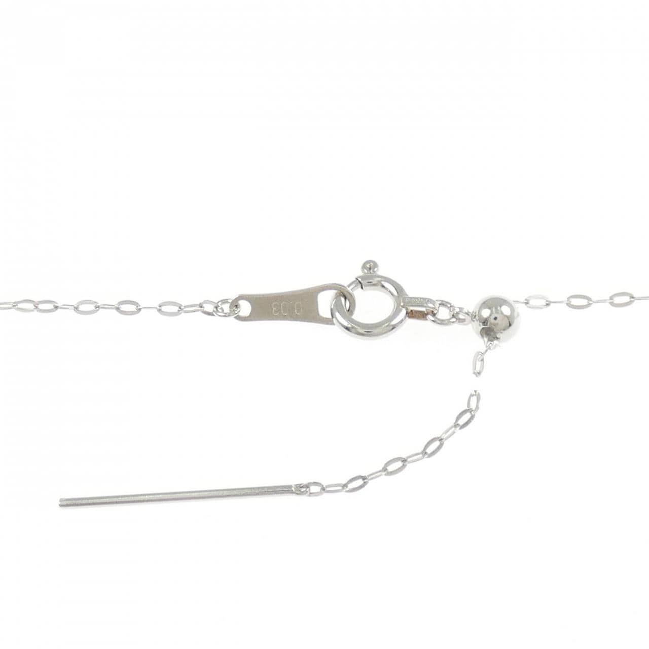 PT900/PT950 ピンクダイヤモンド ネックレス 0.10CT