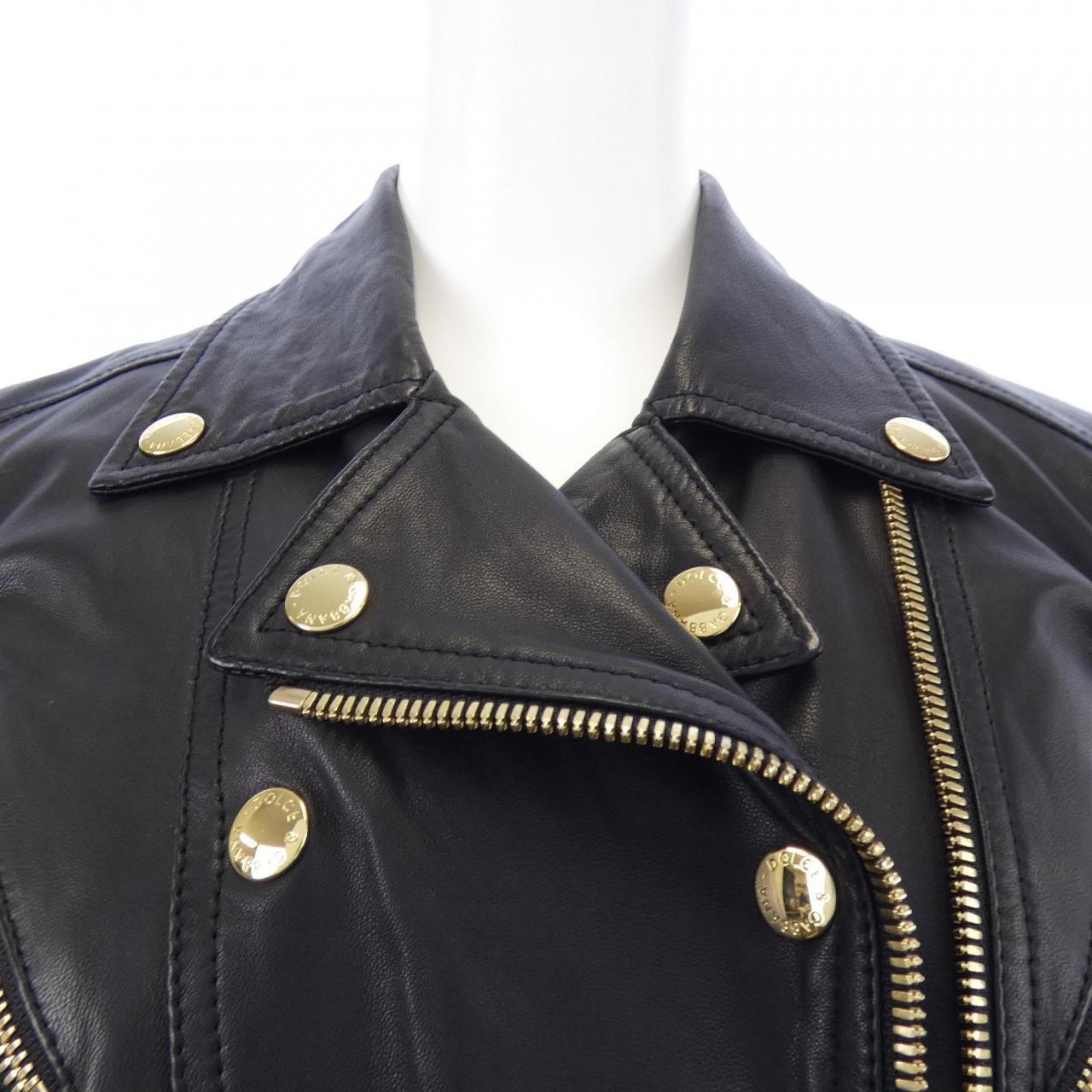 ドルチェアンドガッバーナ DOLCE&GABBANA F9829L/HULAW レザーライダースジャケット