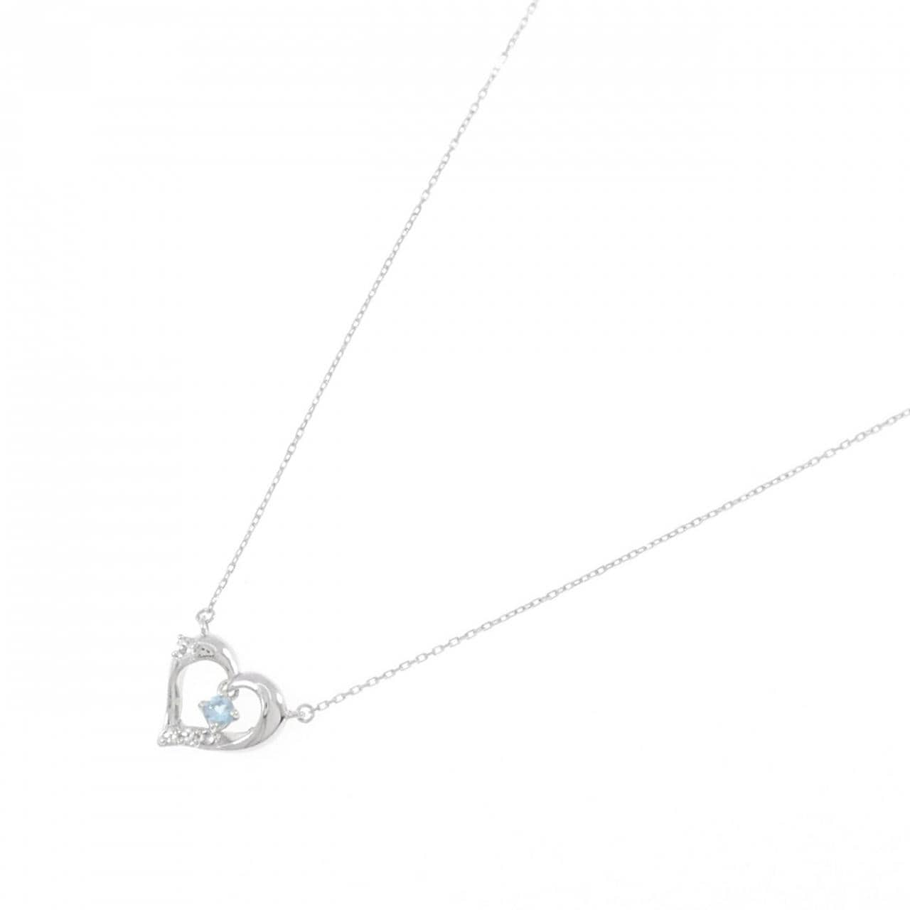 KUMIKYOKU Heart Blue Topaz Necklace