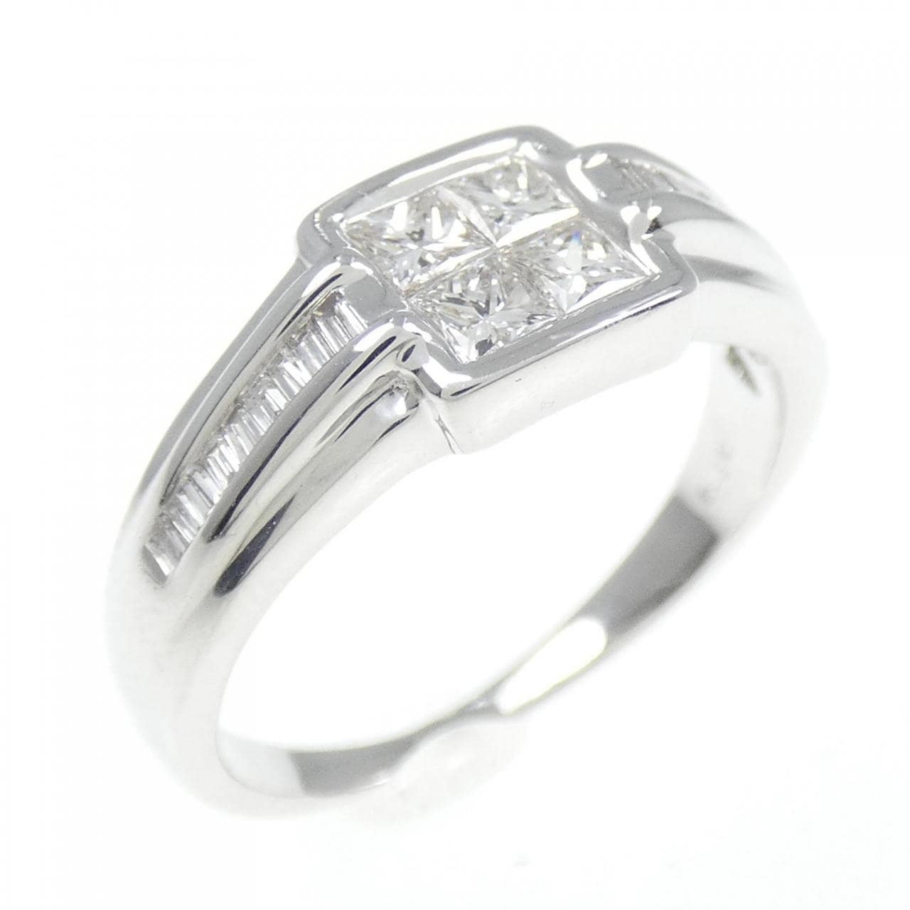 K18WG ダイヤモンド リング 0.50CT