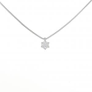 PT900/PT850 ソリティア ダイヤモンド ネックレス 0.327CT