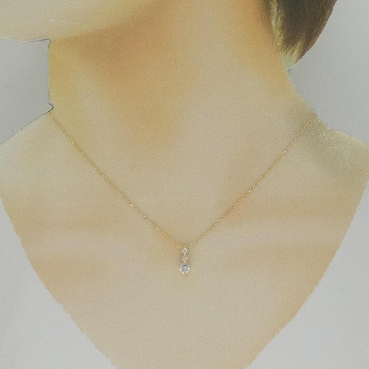 K18YG ダイヤモンド ネックレス 0.50CT