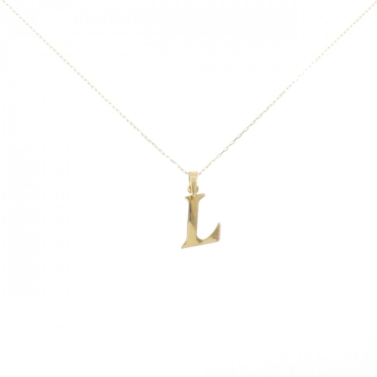 【新品】K18YG イニシャルL ネックレス