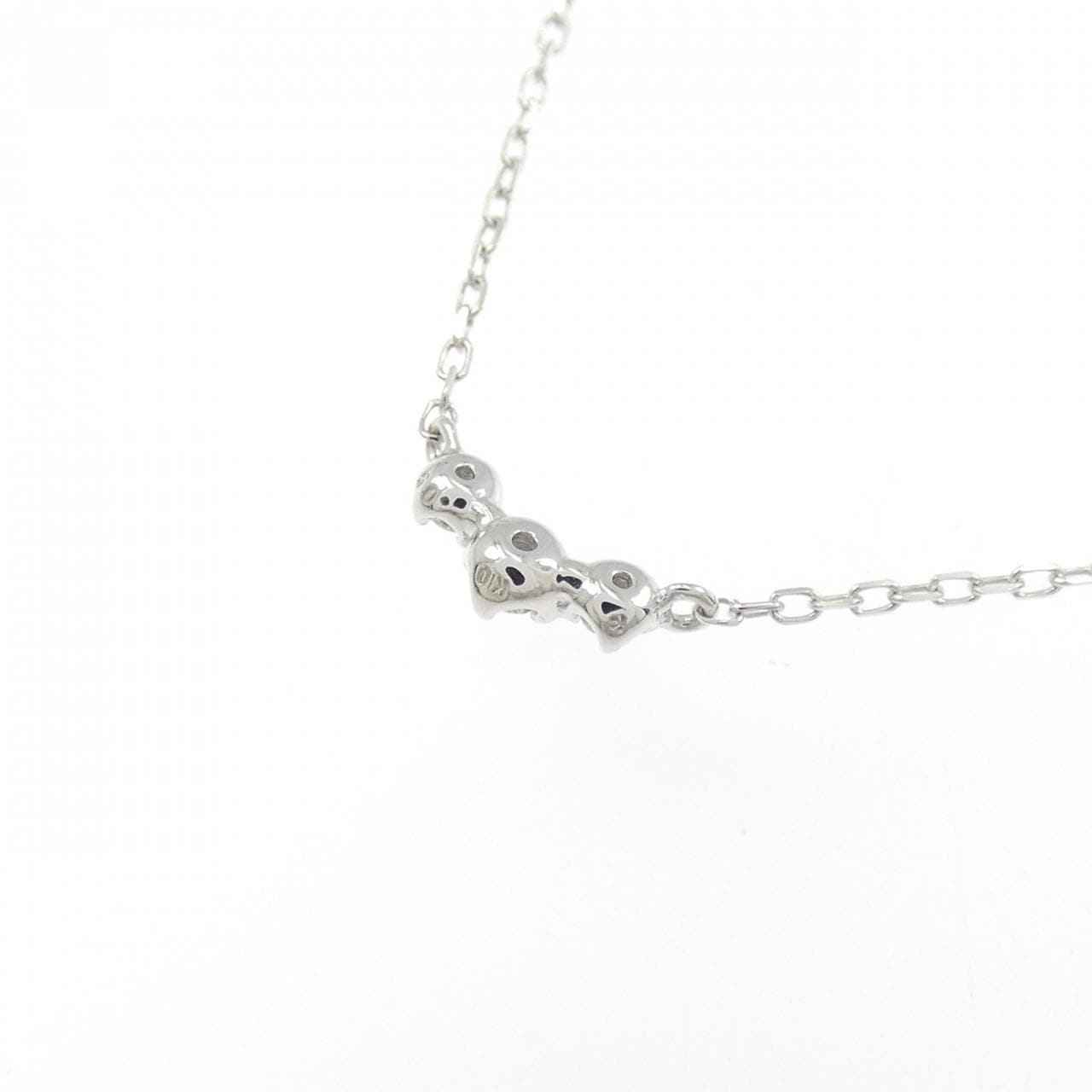 K10WG ダイヤモンド ネックレス 0.05CT