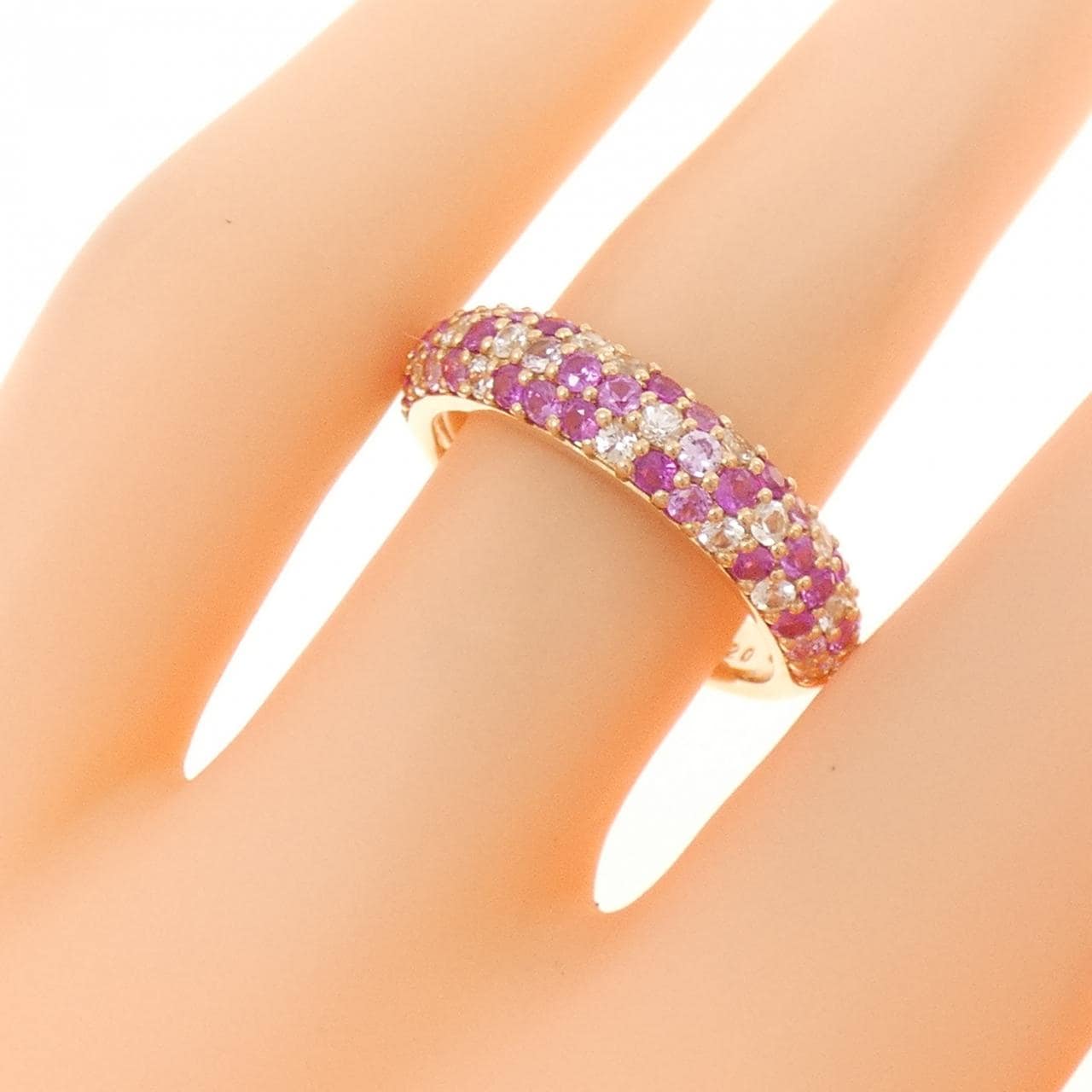 K18PG サファイヤ リング 1.20CT
