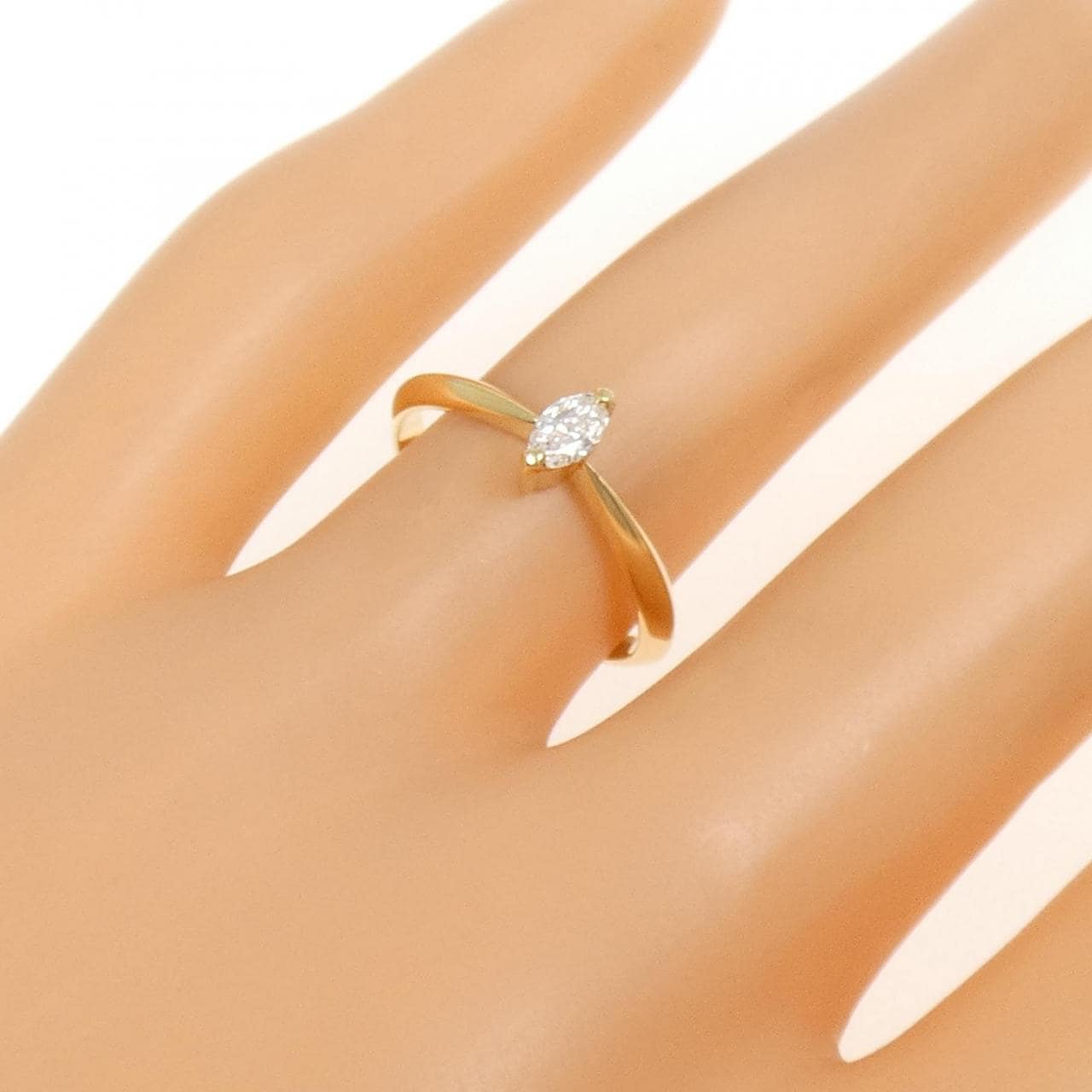 K18YG ダイヤモンド リング 0.15CT