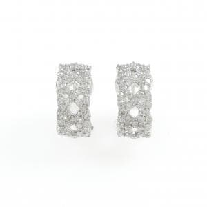 K18WG ダイヤモンド ピアス/イヤリング 1.00CT