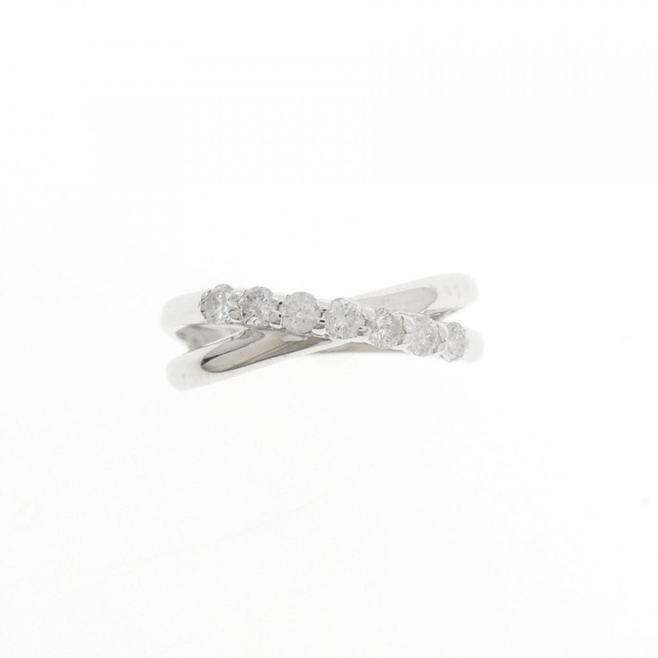 K10WG ダイヤモンド ピンキーリング 0.19CT