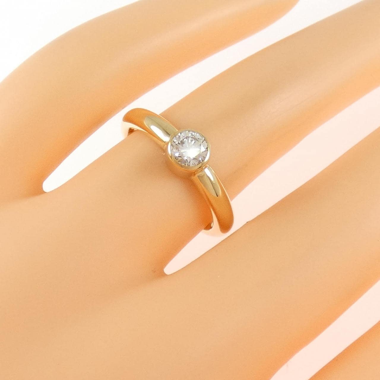 K18YG ダイヤモンド リング 0.346CT