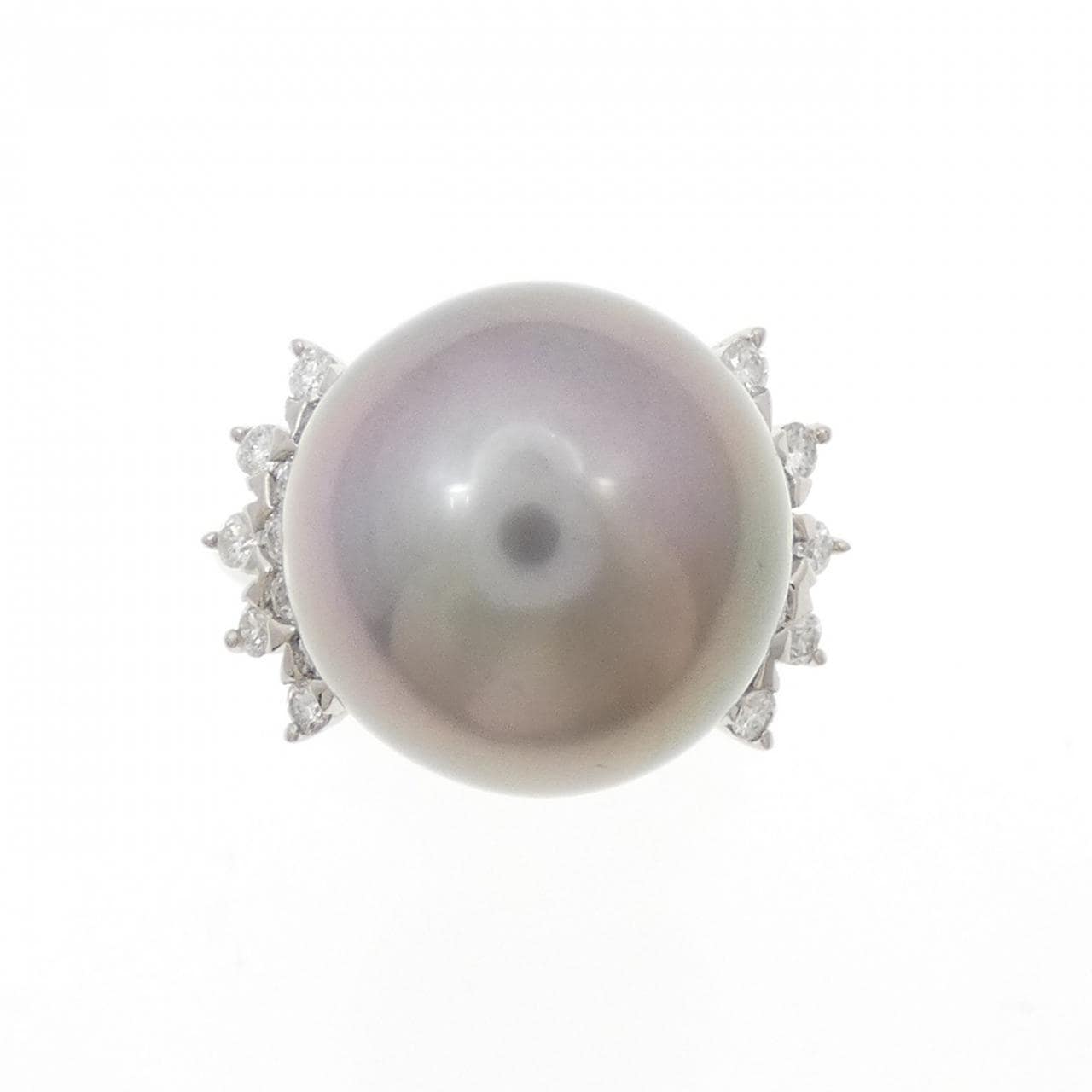 PT900 黒蝶パール リング 15.5mm