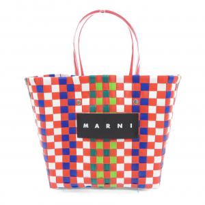 【MARNI】マルニ ハンドバッグ ロゴ マルニ MARNI ハンドバッグ バッグ ウール レザー グレー系