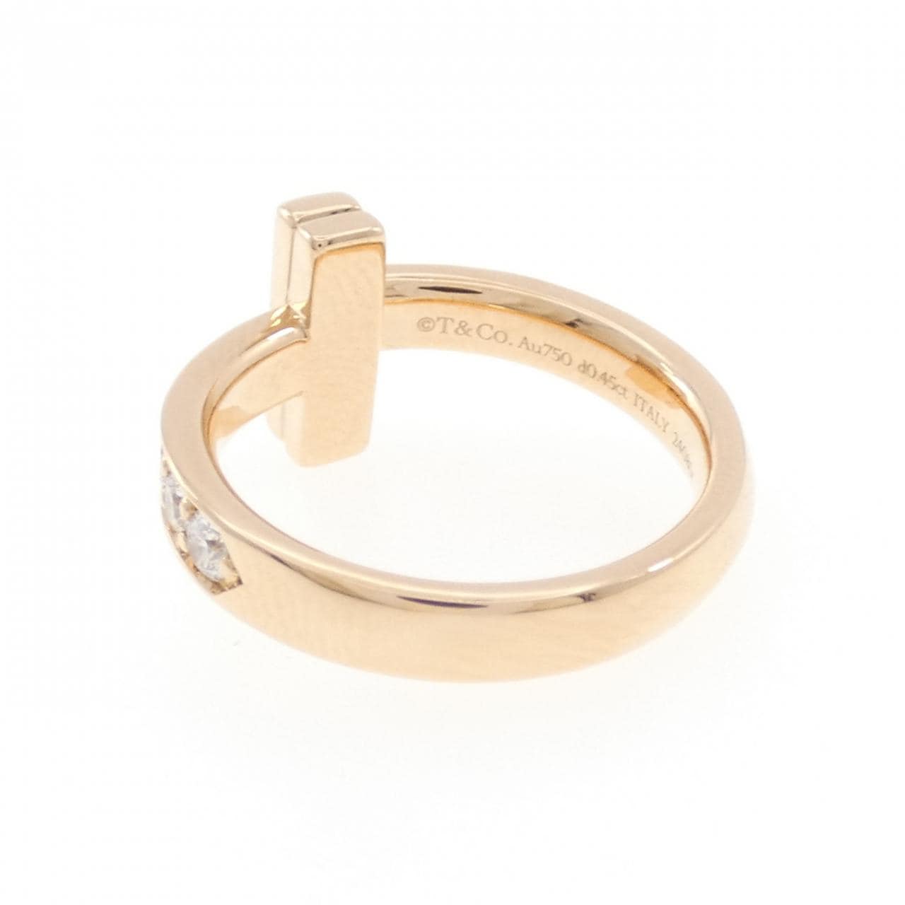 ティファニー Tワン ナロー リング 0.45CT