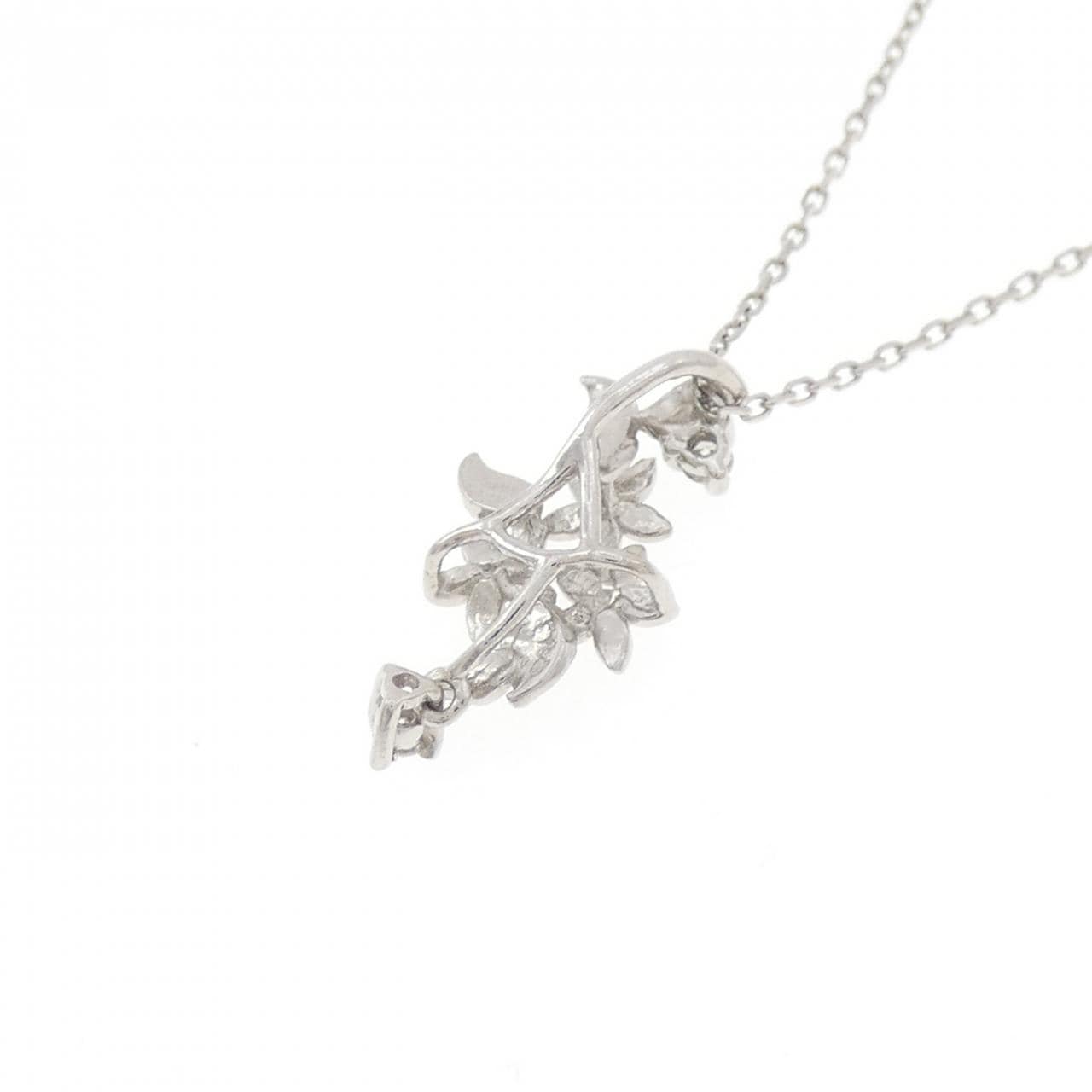 コメ兵｜純PT/PT850 フラワー ダイヤモンド ネックレス 0.02CT