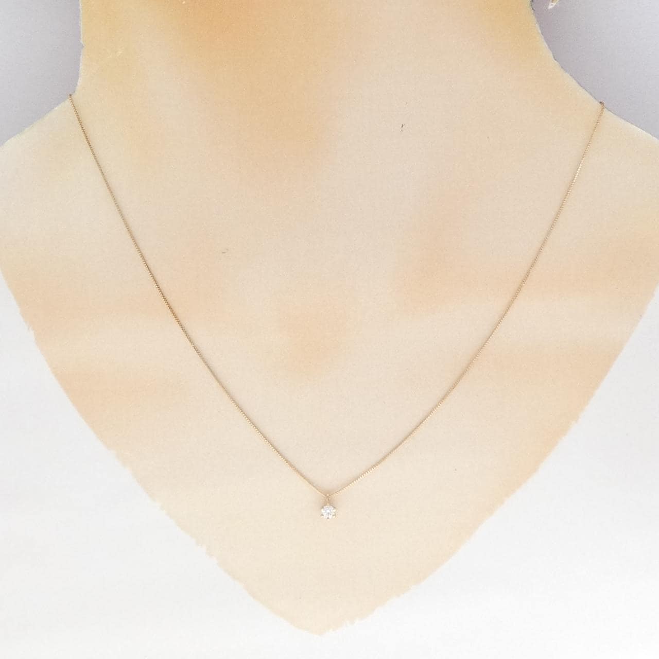 K18YG ダイヤモンド ネックレス 0.10CT