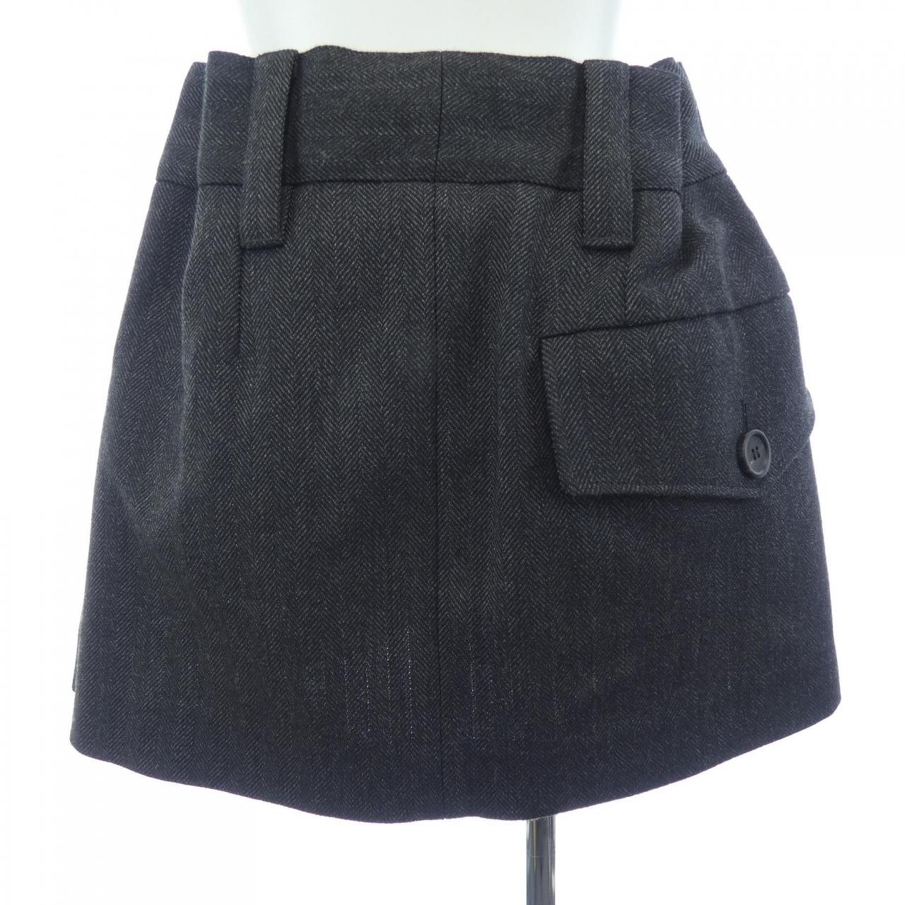 プラダ PRADA シェブロンウールミニスカート P132ZG SOOO 17YU スカート
