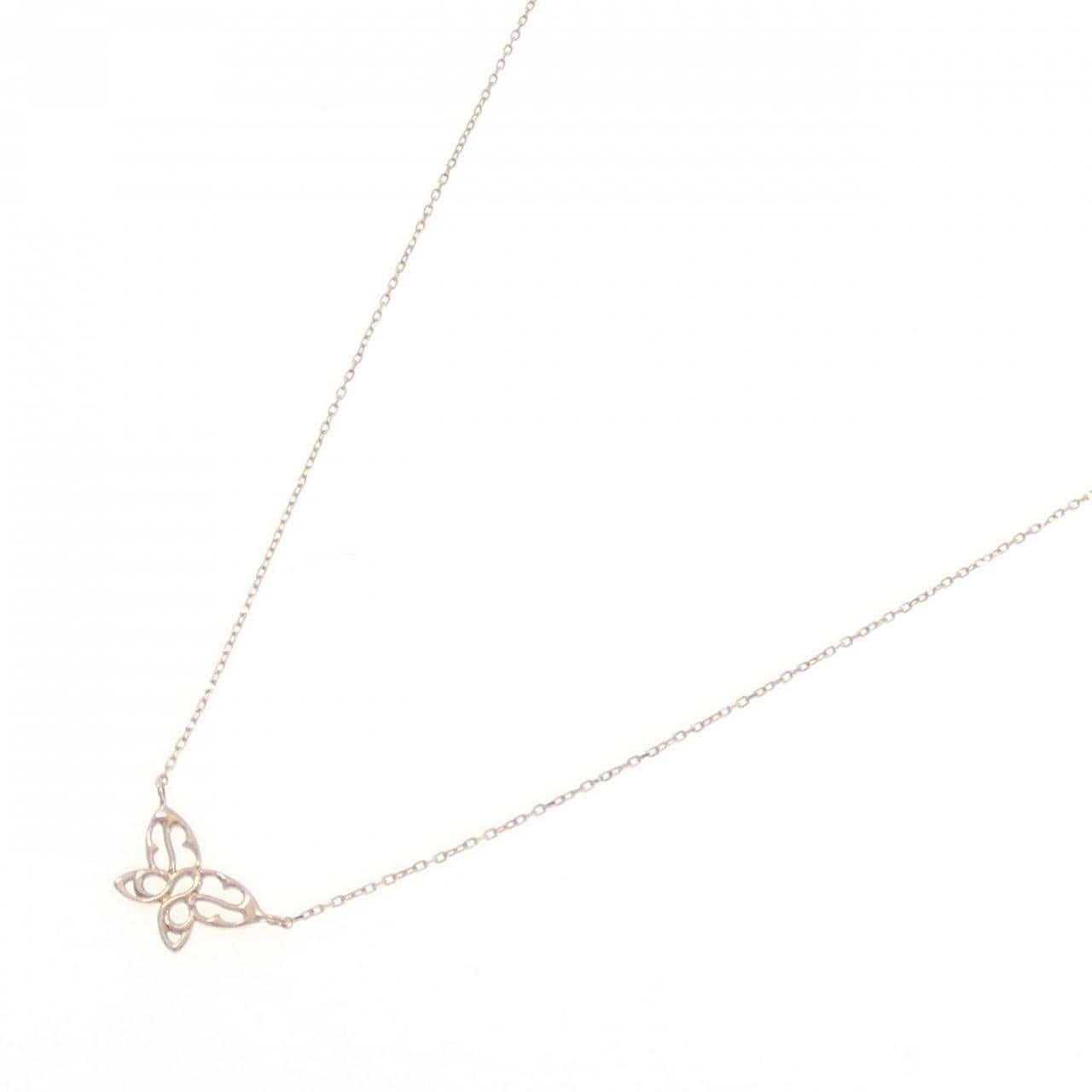 サマンサティアラ K18PG バタフライ ネックレス