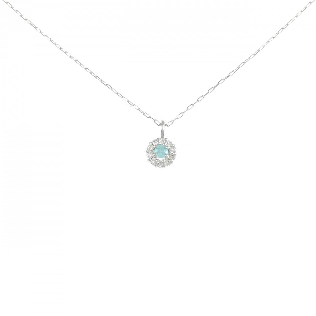 PT950/PT900 トルマリン ネックレス 0.03CT