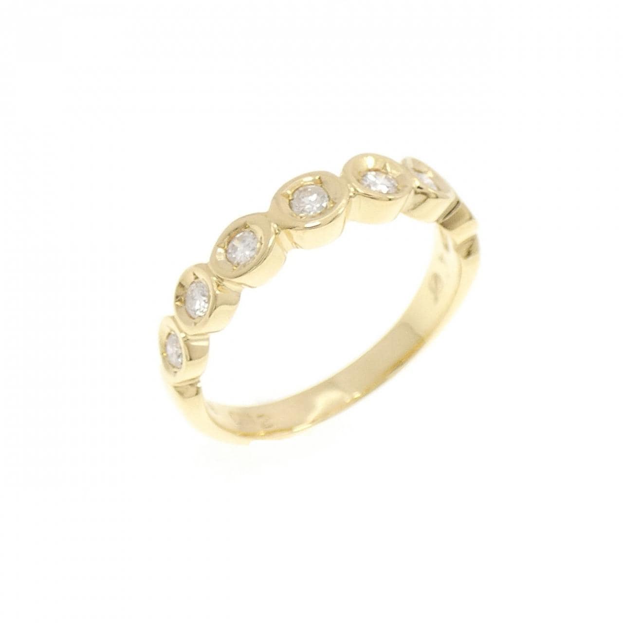 K18YG ダイヤモンド ピンキー リング 0.12CT