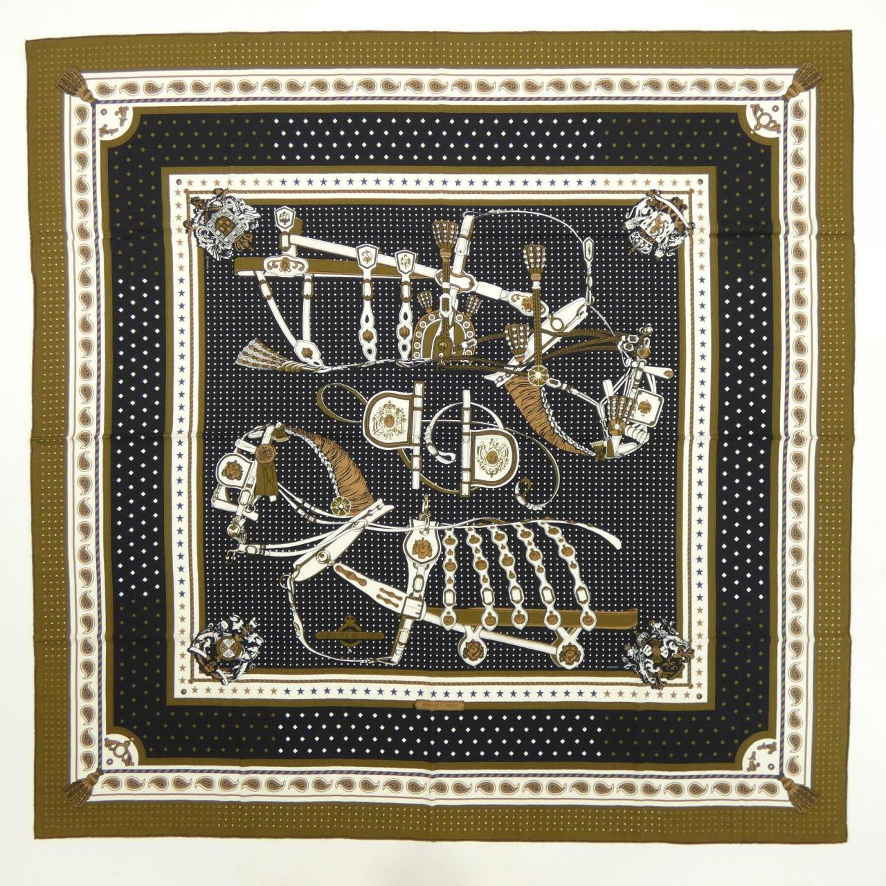 エルメス HERMES HARNAIS DE COUR BANDANA H243935S カレジェアン140 ショール