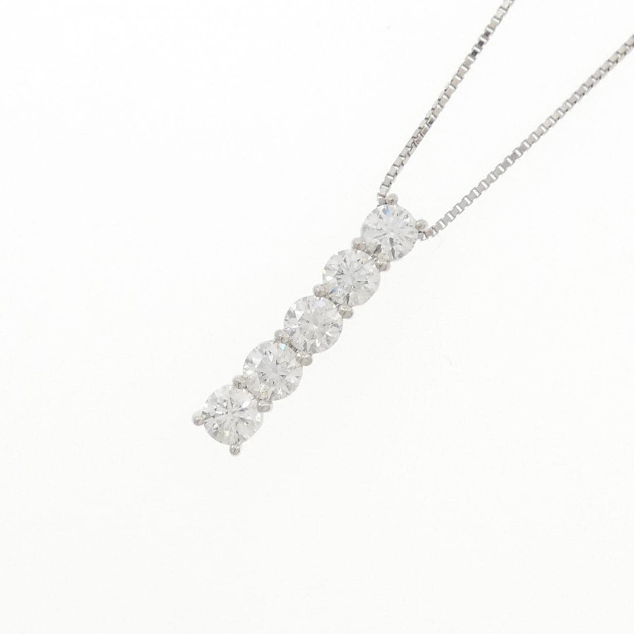 PT900/PT850 ダイヤモンド ネックレス 1.00CT