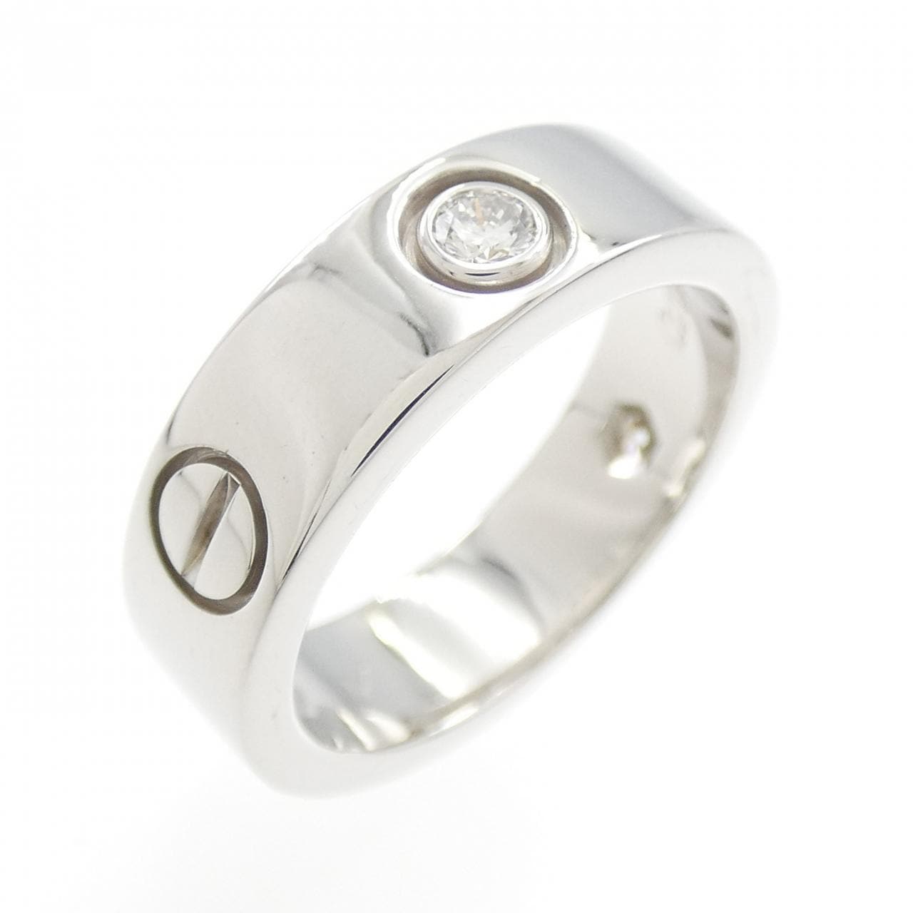 CARTIER LOVE half 鑽石指