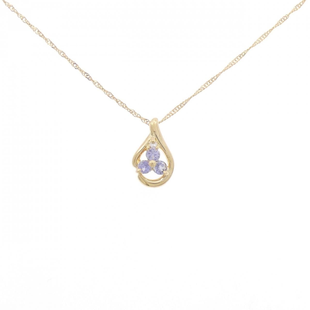 K18YG Tanzanite necklace