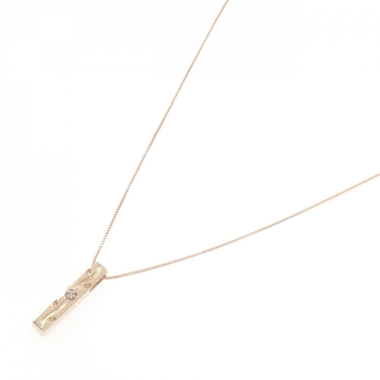 K18PG ダイヤモンド ネックレス 0.02CT
