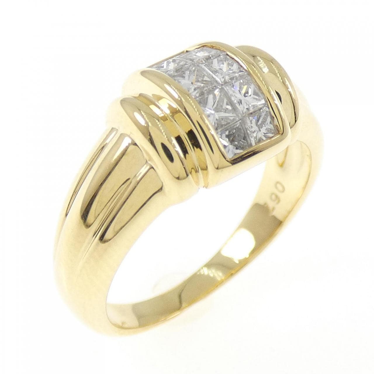 K18YG ダイヤモンド リング 0.67CT