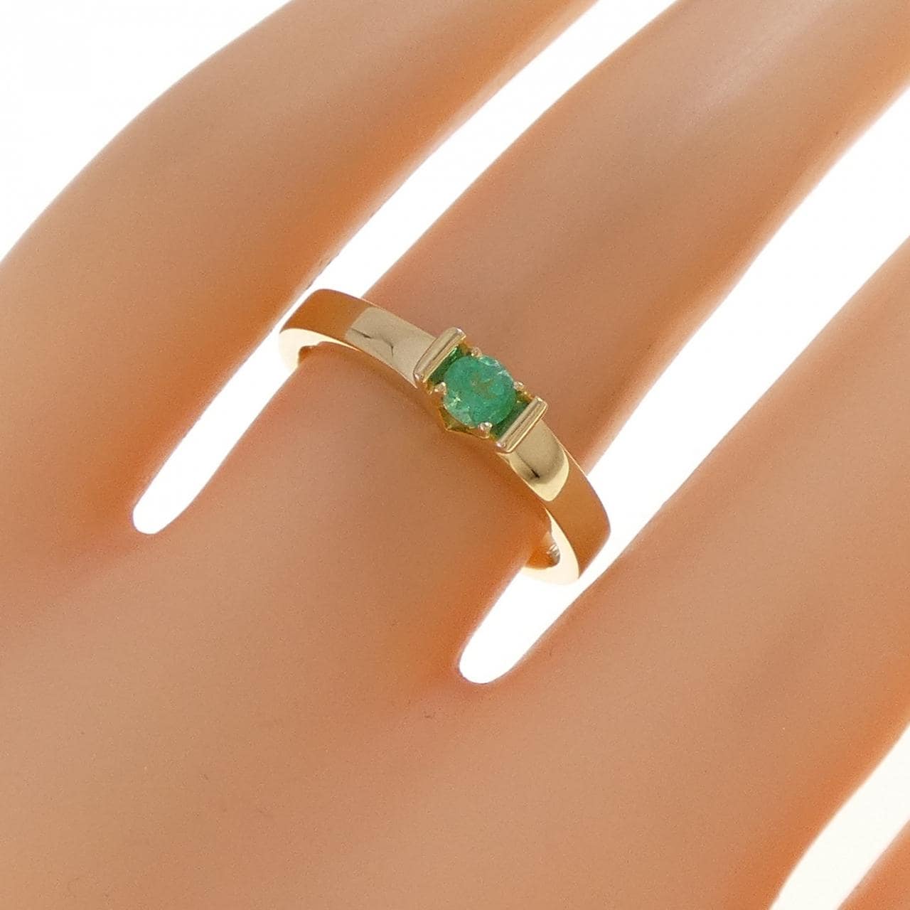 ギンザ タナカ エメラルド リング 0.12CT