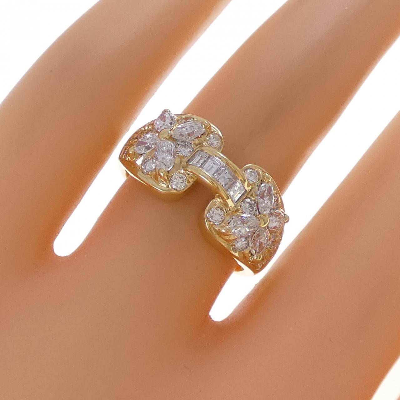 750YG ダイヤモンド リング 1.33CT